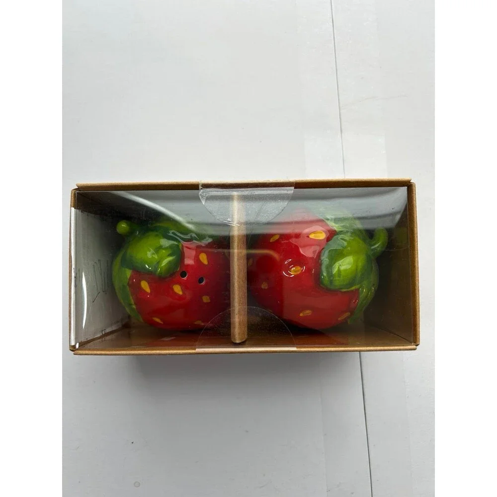 World Market Strawberry Salt and Pepper Shakers